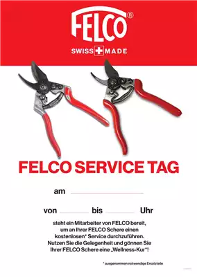 Felco Service Tag am 13. Juni in Herbrechtingen