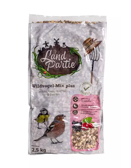 Wildvogel-Mix plus mit Nüssen, Früchten und Beeren